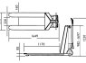 21 - 32 - 043 Elektrinis - hidraulinis aukšto pakėlimo padėklų vežimėlis SLX 1000E (2)