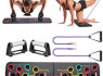 9 in 1 Push Up Rack atramos stovas su pasipriešinimo juostomis (2)