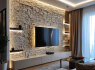 TV Sienų apdaila dekoratyviniu akmeniu (1)
