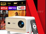 XGODY N6 PRO 4K TV - PROJEKTORIUS VIRŠ 2000 GOOGLE TV KANALŲ NEMOKAMAI