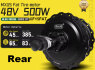Naujas Mxus XF15FAT 500W 48V Fat Bike Galinis El. Dviračio Variklis