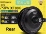 Naujas Mxus XF08C 250W 36V Galinis El. Dviračio Variklis