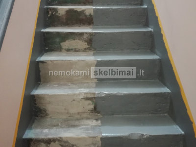 Daugiabučių namų laiptinių dažymas