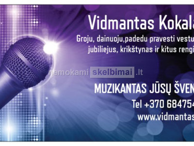 Muzikantas JŪSŲ šventei