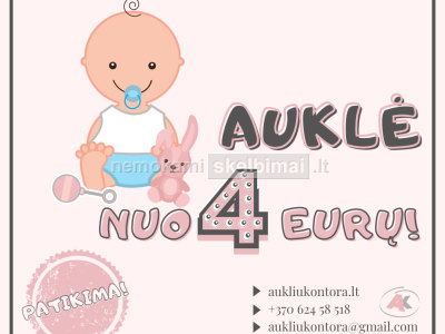 aukliukontora. lt patikimiausios auklės Vilniuje