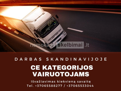 Vairuotojai CE kategorijos