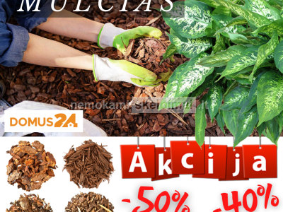 IŠPARDAVIMAS. Mulčias gamintojo kainomis. Didmeninė, mažmeninė prekyba