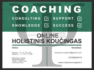 Online HOLISTINIS KOUČINGAS. Praktinis panaudojimas