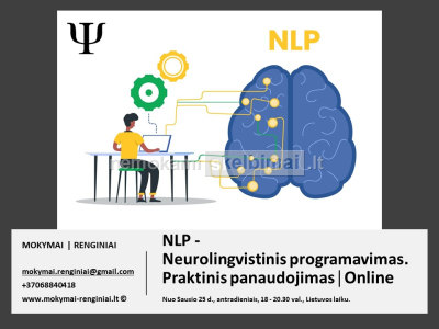 Online NLP - Neurolingvistinis programavimas Praktinis panaudojimas