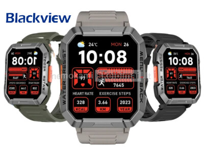 NAUJAS BLACKVIEW 2. 01 HD IŠMANUSIS LAIKRODIS - SMART WATCH