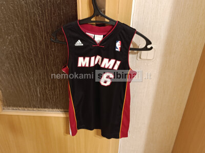 NBA Adidas Miami Heat LeBron James vaikiški marškinėliai