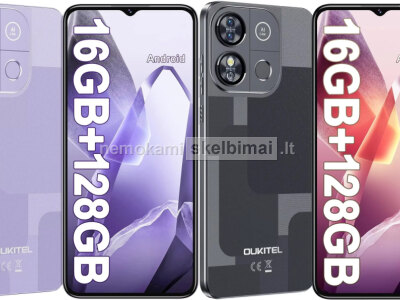 Naujas telefonas OUKITEL C57 Pro 128GB 16GB, baterija 4300mAh