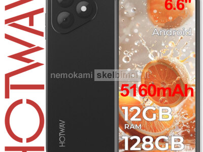 Naujas Telefonas HOTWAV Note 15 Pro 128GB 12GB, Galinga 5160mAh Baterija