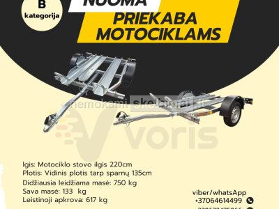 Moto priekabos nuoma Alytuje