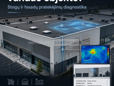 Plokščių stogų ir fasadų pratekėjimų diagnostika