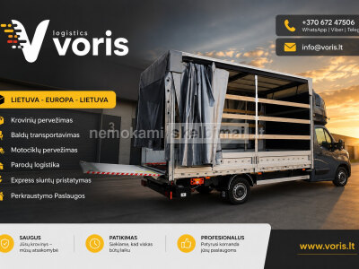 LAISVAS KROVININIS MIKROAUTOBUSAS OLANDIJA