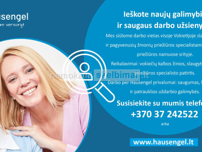 Darbas slaugoje Vokietijoje