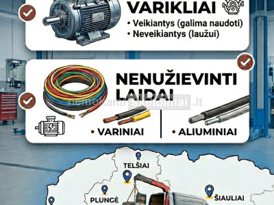 Superkame, elektros variklius, laidus