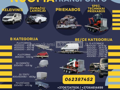 Ieškote patikimos priekabos nuomai