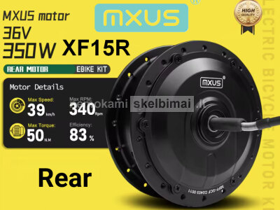 Naujas Mxus XF15R 350W 36V Galinis El. Dviračio Variklis