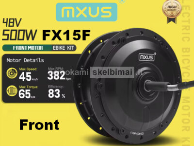 Naujas Mxus XF15F 500W 48V Priekinis El. Dviračio Variklis