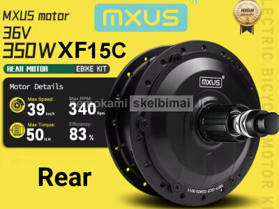 Naujas Mxus XF15C 350W 36V Galinis El. Dviračio Variklis