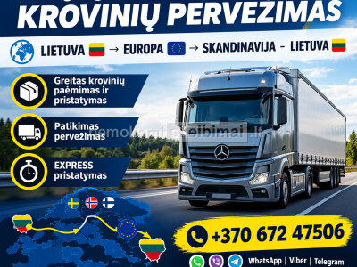 EXPRESS PERVEŽIMAI 24 7 LT - EUROPA - LT 370 672 47506