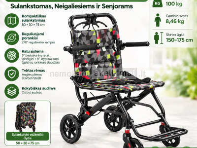 Naujas transportavimo vežimėlis, Sulankstomas, Neįgaliesiems